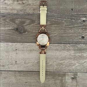 Rose Gold and Cream Watch